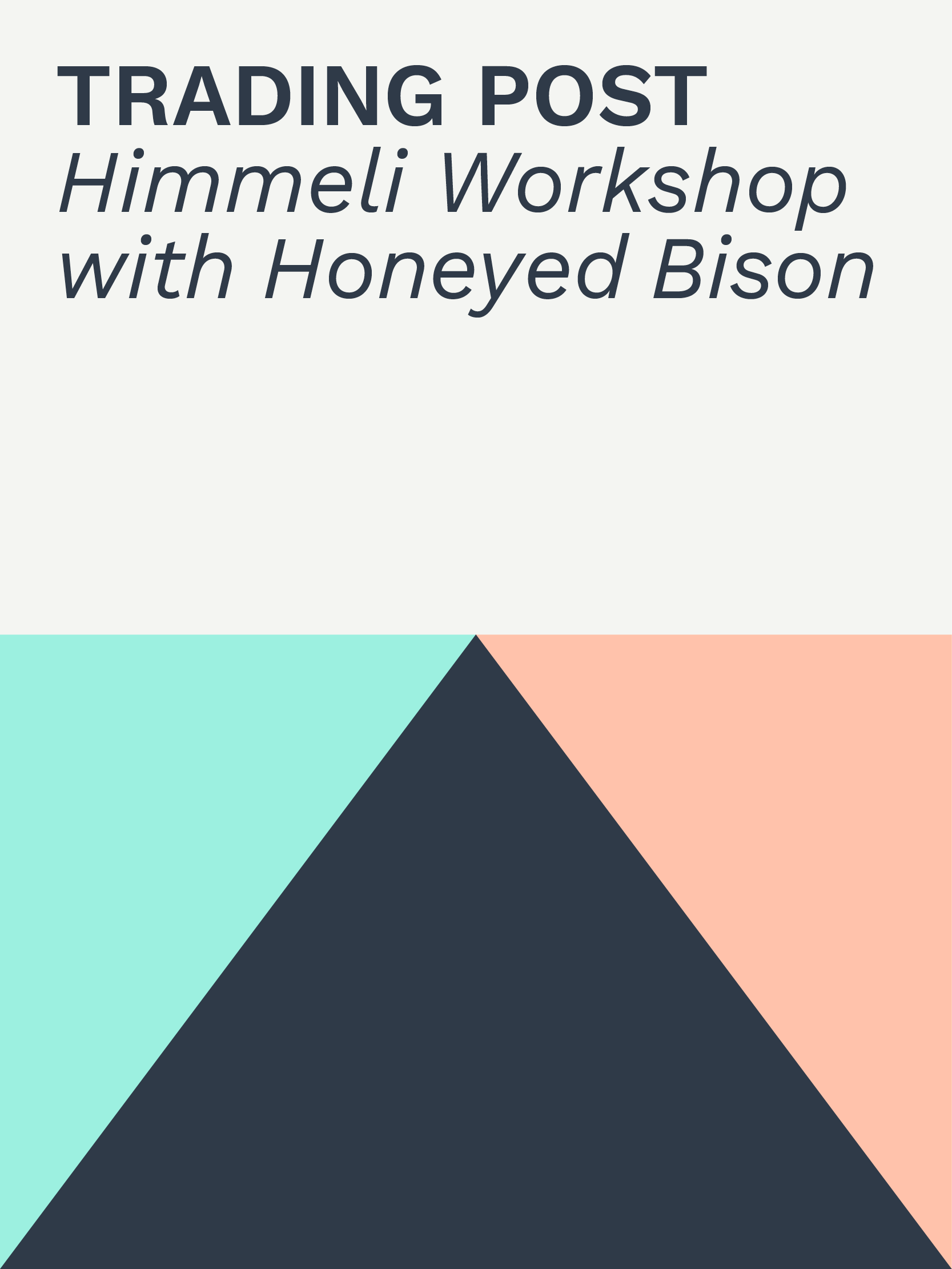 custom lane honeyed bison macrame workshop craft Edinburgh trading post rogue village